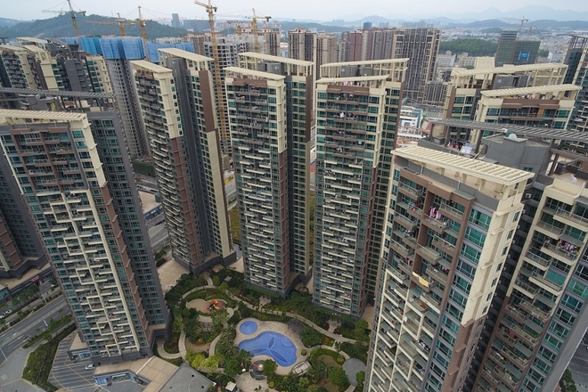 资料图：深圳房地产楼盘。图：视觉中国